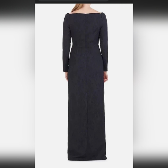 NWOT KAY UNGER JUDE JACQUARD COLUMN GOWN DRESS - Picture 4 of 10